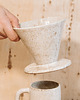 kubki Dripper do kawy v60 + kubek talia - piasek