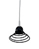 lampy wiszące Lampa wisząca sprężyna Massive 027043 , Belgia lata 70.