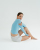 bluzki z długim rękawem damskie Longsleeve do jogi damski NY CHIC - maya blue