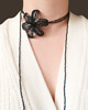 chokery Czarna lilia - naszyjnik choker