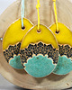 ozdoby wielkanocne 3 Ceramiczne pisanki wielkanocne - ozdoby wiszące