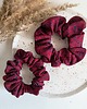 gumki do włosów Scrunchie Jedwabna Bordo