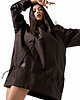 kurtki damskie Kurtka wiatrówkaanorak  longline pralnie