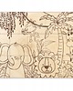 puzzle dla dzieci Zabawka układanka logiczna Drewniane puzzle dla dzieci ze sklejki DŻUNGLA