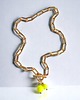 złote naszyjniki Swarovski neon pearls : TWO : neon yellow