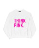bluza bez kaptura damska Bluza think pink