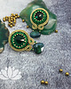 kolczyki soutache Zieleń - kolczyki sutasz