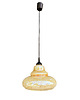 lampy wiszące Szklana opalizująca lampa wisząca, Narva Leuchen, Niemcy, lata 70.