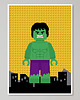 obrazy i plakaty do pokoju dziecięcego Lego Superbohater "Hulk"