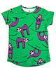 t-shirty dla chłopców T-shirt Zielony Leniwiec