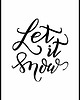 plakaty Plakat "Let it snow"