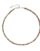 chokery Choker na szyję z kwarcu dymnego