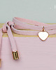 bransoletki skórzane mini pink love