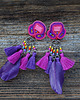 kolczyki soutache Kolorowe kolczyki boho z chwostami