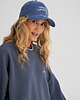 czapki damskie Sztruksowa czapka BASEBALLOWA niebieska