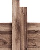 Ozdoby na ścianę Drewniane deski elewacyjne John Paddle Old Brown White (0,96m2)