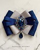 broszki Brosza  z niesamowitym granatowym kryształem    NEW