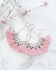 kolczyki chwosty  Kolczyki z chwostami Boho Big - Pink