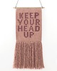 makramy Makatka Plakat Keep Your Head Up