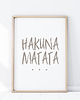 obrazy i plakaty do pokoju dziecięcego PLAKAT HAKUNA MATATA  P365