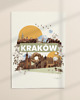 plakaty Plakat Kolaż - Kraków