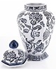 przechowywanie - różne Pojemnik Ceramiczny Amfora Ceramiczna Dark Blue White 38 cm