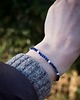 bransoletki z kamieni naturalnych Bransoletka lapis lazuli i kamień księżycowy