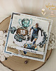 kartki scrapbooking Męska kartka dla fana piłki nożnej, dla piłkarza 18 urodziny  GOTOWA