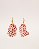 kolczyki ceramiczne Kolczyki ceramiczne płatki red dots