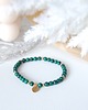 bransoletki z kamieni naturalnych Bransoletka z malachitu z zawieszką