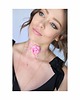 chokery Mały różowy  choker