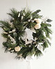 wianki bożonarodzeniowe Wianek świąteczny żywy - elegancki
