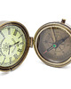 akcesoria różne KOMPAS z ZEGARKIEM w drewnianym pudełku