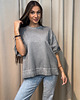 t-shirt damskie T-shirt basic Grigio