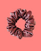gumki do włosów Gumka jedwabna, scrunchie, frotka brudny róż MIDI
