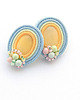 kolczyki soutache Pastelowe lato - mini