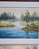 obrazy Obraz akwarelowy "Wiosenny brzeg" oprawiony w passe-partout 40x50 cm