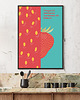 plakaty Truskawka - plakat fine art, giclee