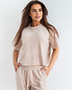 topy damskie Nude t shirt velvet