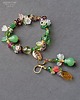 bransoletki ze szkła Komplet bransoletka+kolczyki w cudnej letniej stylizacji boho handmade 3w1 GIFT