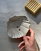 mydelniczki Ceramiczna Mydelniczka Muszelka Muszla Perłowa Biała Handamde