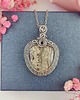wisiory Naszyjnik Agat Crazy Lace stal chirurgiczna wisiorek handmade wirewrapping