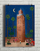 plakaty Maroko Marrakesz  - plakat fine art giclee