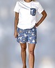 piżamy damskie Piżama Unisex bawełniana w pieski