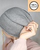 czapki damskie Kaszmirowa czapka- czapka z kaszmiru 100% szara gładka