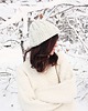czapki damskie Zimowa czapka  handmade  beanie melanż