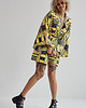 sukienki mini damskie Kimono żółto-czarne Sunny Warrior