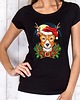 t-shirt damskie Koszulka damska organiczna Świąteczny renifer