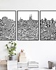 grafiki i ilustracje Wrocław / Miasto / zestaw 3 grafik