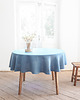 obrusy i serwetki Obrus okrągły heavy linen DUSTY BLUE